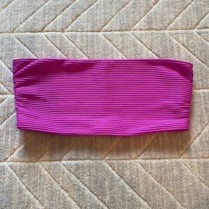 South moon under pink strapless bikini top